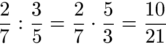 Brüche dividieren Beispiel