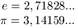 Irrationale Zahlen (Dezimalzahlen)