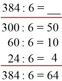 Division halbschriftlich Beispiel