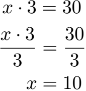 Gleichungen umformen Multiplikation