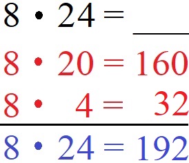 Halbschriftlich Rechnen Multiplikation Beispiel 1