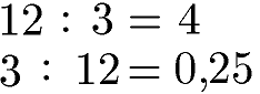 Kommutativgesetz Division Beispiel 1