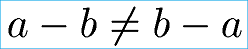 Kommutativgesetz Formel Subtraktion