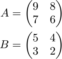 Matrix Beispiel 2 Aufgabe