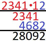 Multiplizieren Schriftlich Beispiel 3