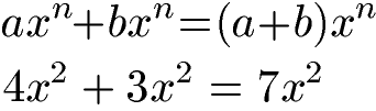 Potenzgesetze addieren