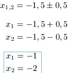 PQ-Formel Beispiel 1 Lösung Ergebnis