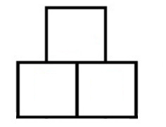 Rechenmauer (Zahlenmauer) mit 2 Grundsteinen, leer