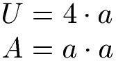 Rechteck zu Quadrat Unterschied Formel