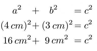 Satz des Pythagoras Beispiel quadrieren und ausrechnen