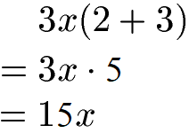 Term Rechenregel mit Klammer Beispiel 1b