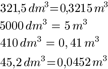 Volumen umrechnen: Kubikdezimeter in Kubikmeter