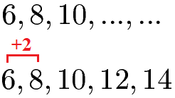 Zahlenreihen vervollständigen Beispiel 1