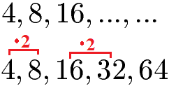 Zahlenreihen vervollständigen Beispiel 3