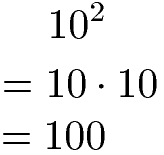 Zehnerpotenz 10 hoch 2