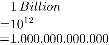 Zehnerpotenz Billion