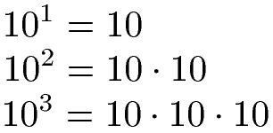 Zehnerpotenzen: Potenzen mit Basis 10
