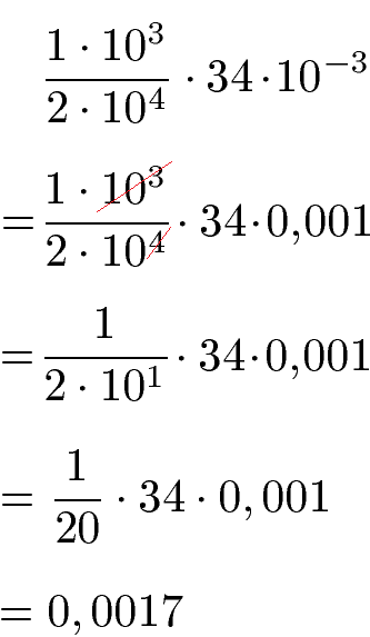 Zehnerpotenzen Multiplikation und Division