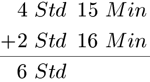 Zeitdauer Beispiel 1 Lösung Teil 1