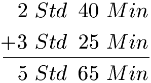 Zeitdauer (Zeitspanne) Beispiel 2 Lösung Teil 1