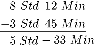 Zeitspanne (Zeitdauer) Beispiel 3 Lösung Teil 1